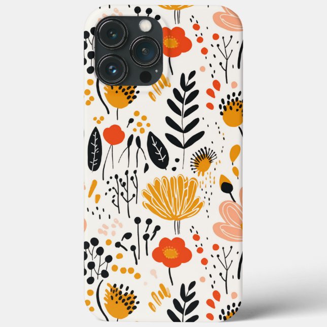 Coques Case-Mate iPhone Motif du marché aux fleurs rétro (Verso)