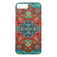 Motif du tapis persan à fleurs rouges