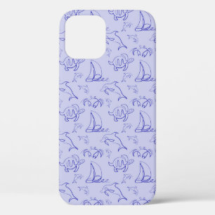 Case-Mate iPhone Case Motif d'une ligne d'animal marin et voilier
