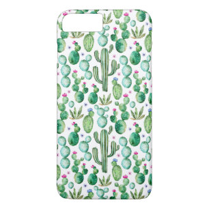 Coques Pour iPhone Motif d'usines de cactus d'aquarelle
