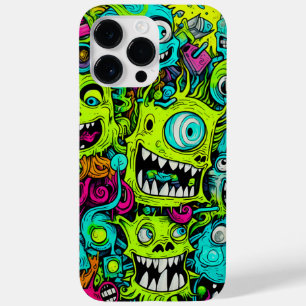 Coque Pour Pour iPhone 14 Pro Max Motif éffrayant Green Monster