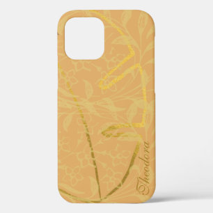 Case-Mate iPhone Case Motif élégant à feuille d'or classique Ocher