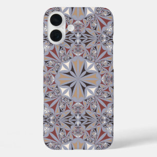 Coques iPhone 16 Plus Motif élégant de Bourgogne et Grey