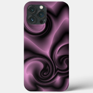 Etui iPhone 13 Pro Max Motif Élégant de perruques violettes psychédél