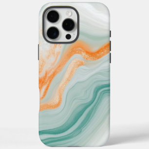 Coques iPhone 16 Pro Max Motif élégant en marbre blanc