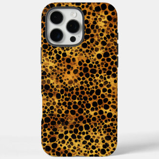 Coques iPhone 16 Pro Max Motif Empreinte de léopard Abstrait