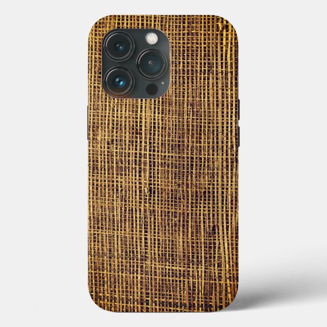 Coques Case-Mate iPhone Motif en bambou tissé (Verso)