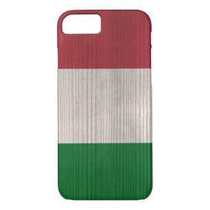 Etui iPhone Case-Mate Motif en bois avec drapeau d'Italie gravé