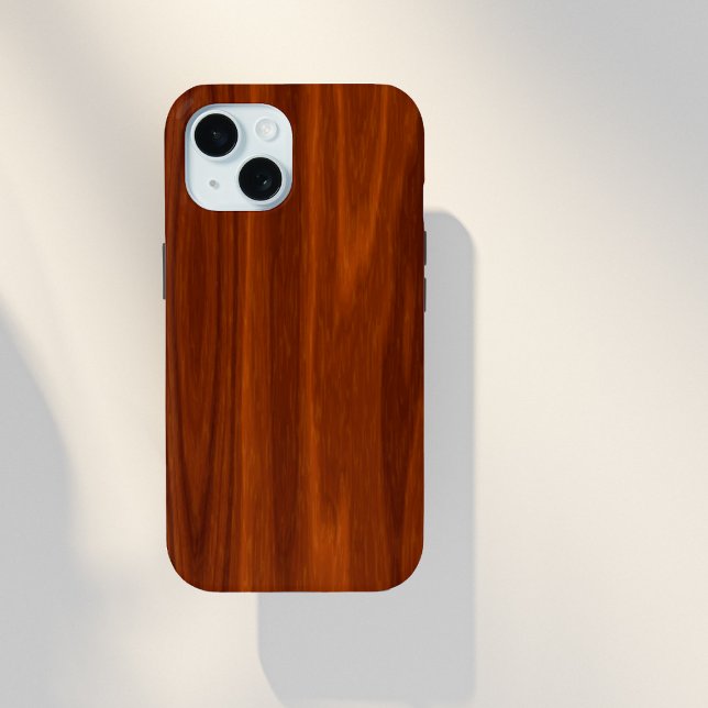 Coques Case-Mate iPhone Motif en bois d'acajou (Créateur téléchargé)