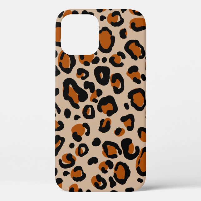 Coques Case-Mate iPhone Motif en fourrure de léopard (Verso)