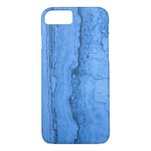Coque iPhone 7 Motif en granit bleu, marbre bleu, pierre bleue