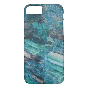 Coque Case-Mate Pour iPhone Motif en marbre Abstrait bleu profond