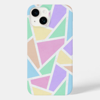 Coque Pour iPhone 14 Motif en mosaïque arc-en-ciel Pastel
