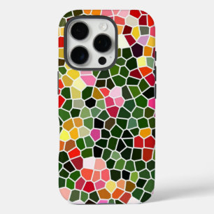 Coques iPhone 16 Pro Motif en mosaïque colorée