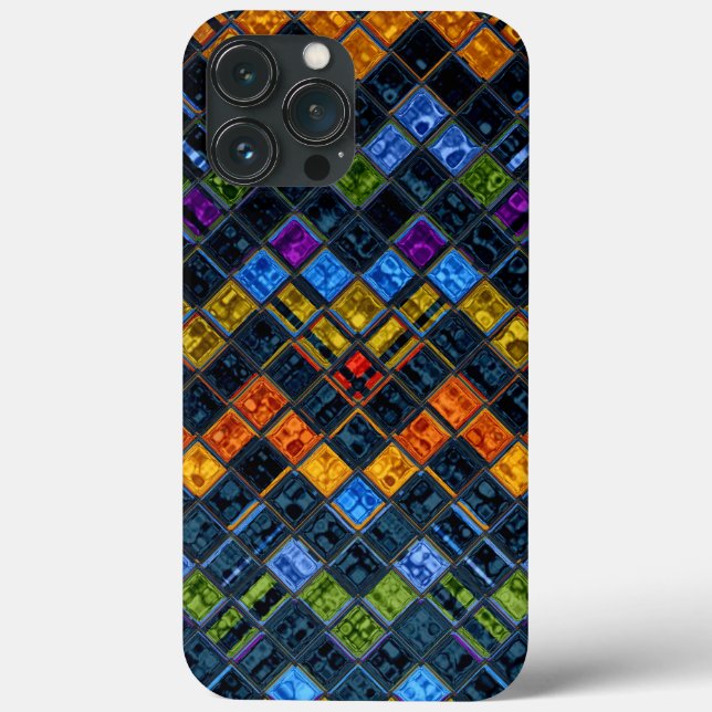 Coques Case-Mate iPhone Motif en mosaïque de verre (Verso)