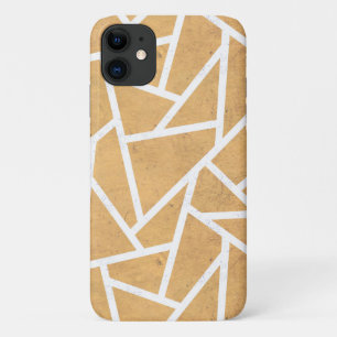 Case-Mate iPhone Case Motif en mosaïque jaune et blanc