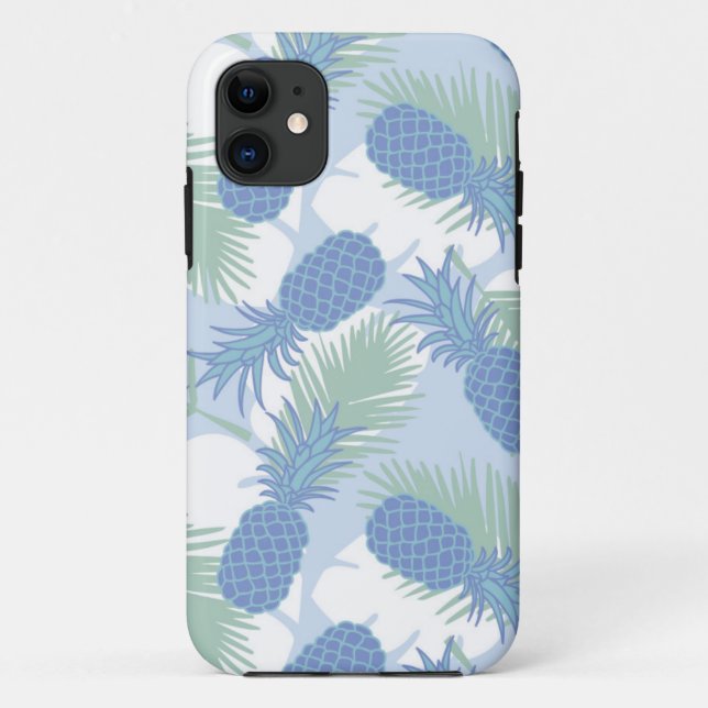 Coques Case-Mate iPhone Motif en pastel tropical d'ananas (Dos)