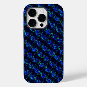 Coque Pour iPhone 14 Pro Motif en verre brisé bleu vert