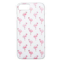 Motif Flamingo rose et blanc mignon