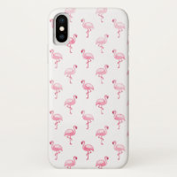 Motif Flamingo rose et blanc mignon