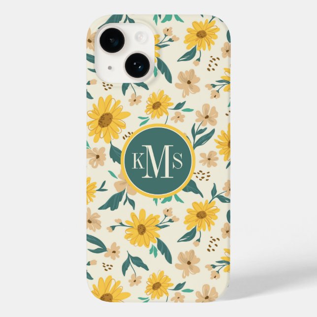 Coques Case-Mate iPhone Motif Fleur de marguerite jaune (Verso)