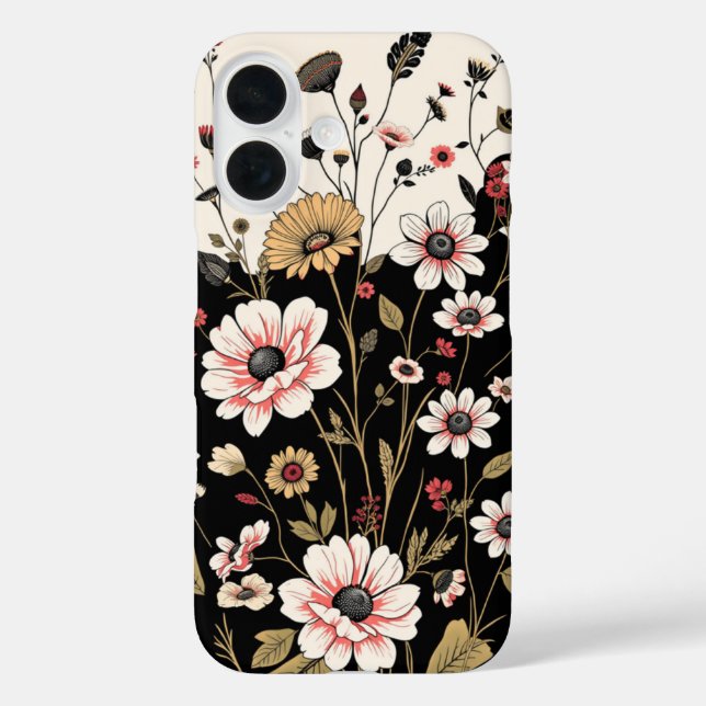 Coques Case-Mate iPhone motif fleur sauvage (Verso)