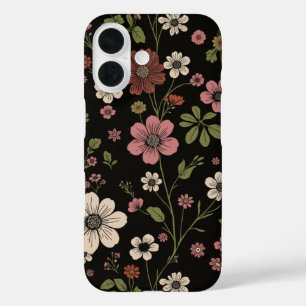Coque Pour iPhone 16 motif fleur sauvage
