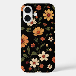 Coque Pour iPhone 16 motif fleur sauvage