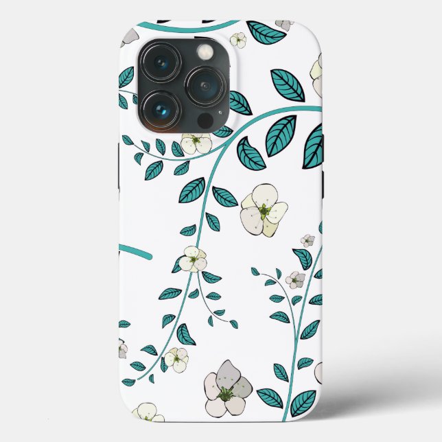 Coques Case-Mate iPhone Motif Fleur transparent (Verso)