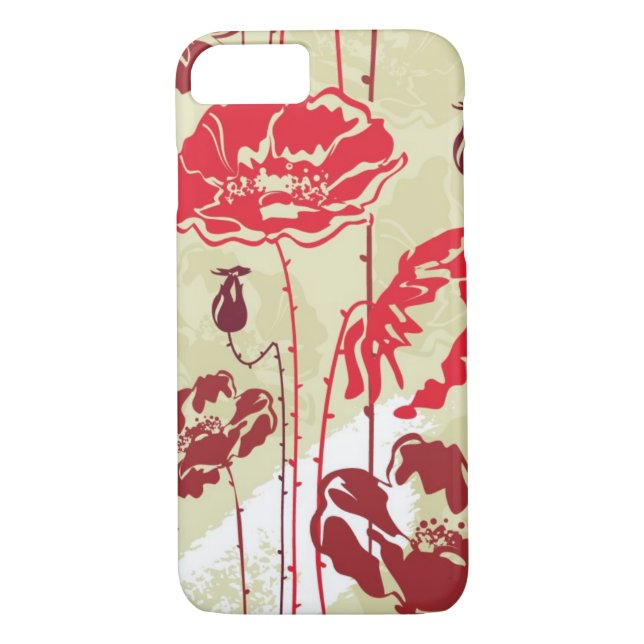 Coques Case-Mate iPhone Motif floral 2 d'élégance abstraite (Dos)