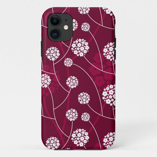 Coques Case-Mate iPhone Motif floral abstrait (Dos)
