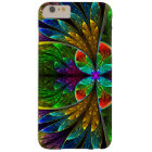 Motif floral abstrait en verre souillé