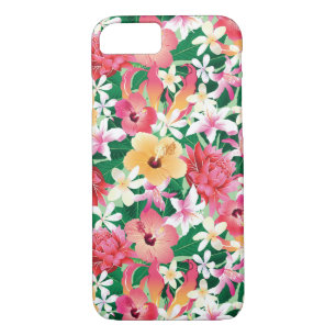 Coques Pour iPhone Motif floral de ketmie tropicale