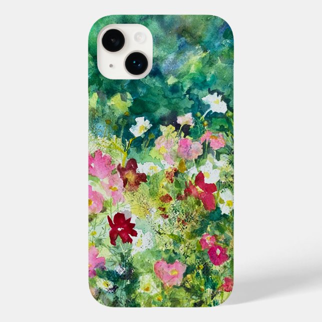 Coques Case-Mate iPhone Motif Floral de l'aquarelle de printemps (Verso)