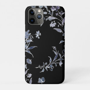 Case-Mate iPhone Case Motif floral de l'indigo de la marine de couleur d