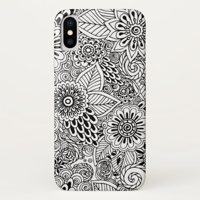 Coques Case-Mate iPhone motif floral de mandala élégant (Dos)