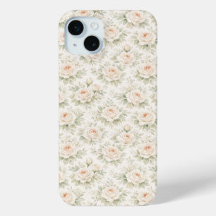 Coque iPhone 15 Mini Motif floral de mariage
