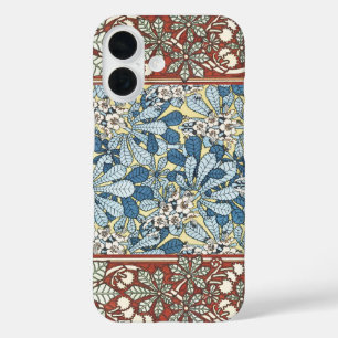 Coque Pour iPhone 16 Motif floral de marronnier Art nouveau vintage