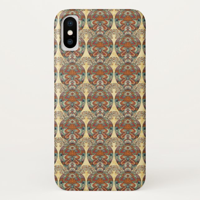 Coques Case-Mate iPhone Motif floral de tortue (Dos)