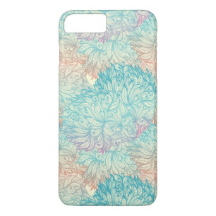Coque iPhone 8 Plus/7 Plus Motif Floral Doodle Multicolor