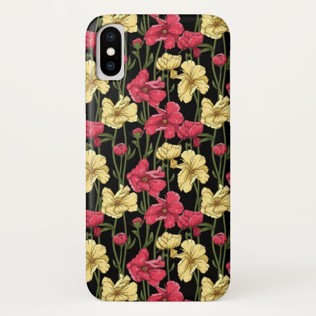 Coques Case-Mate iPhone Motif floral élégant 2 (Dos)