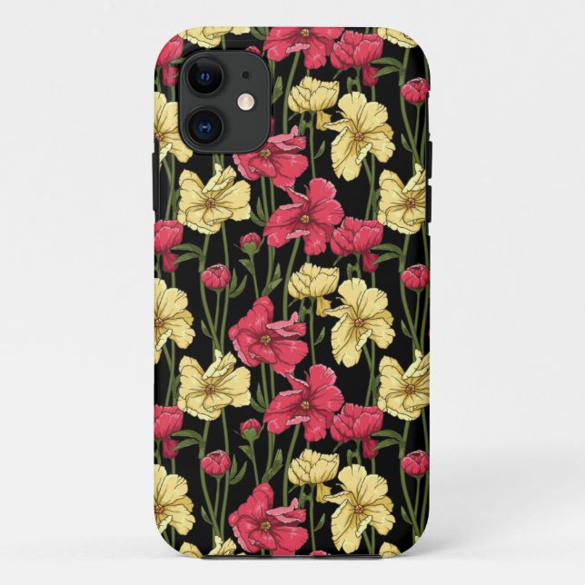 Coques Case-Mate iPhone Motif floral élégant 2 (Dos)