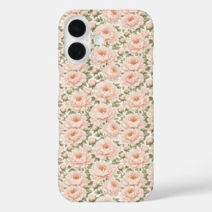 Coque Pour iPhone 16 Motif floral élégant de pivoine
