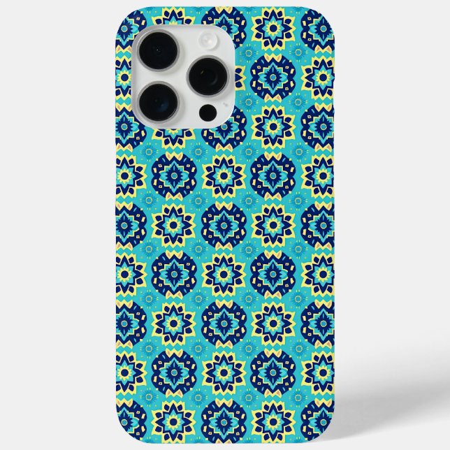 Coques Case-Mate iPhone Motif floral géométrique Chic Boho dynamique (Verso)
