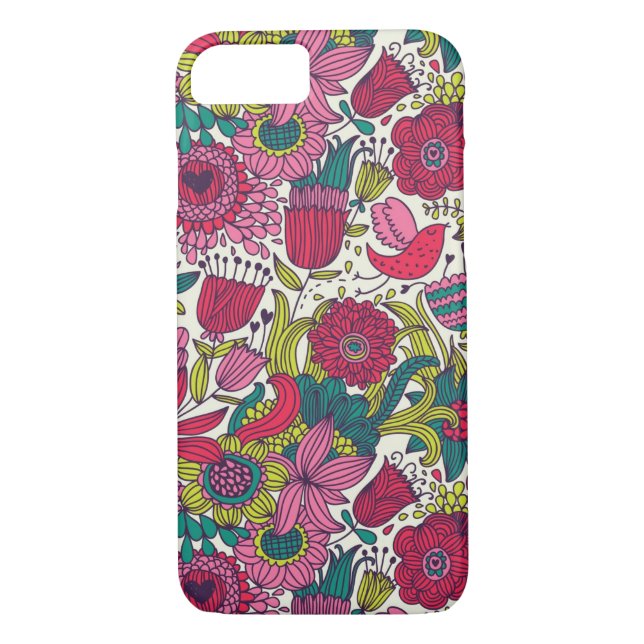 Coques Case-Mate iPhone Motif floral lumineux (Dos)