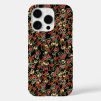 Motif floral lumineux avec feuillage vert