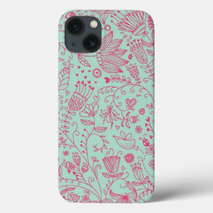 iPhone 13 Coque Motif floral mignon d'été