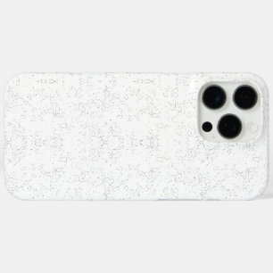 Coques iPhone 16 Pro Max Motif floral monochrome – Art élégant sans couture