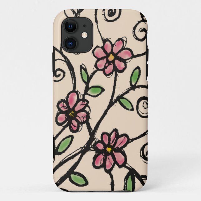 Coques Case-Mate iPhone Motif floral rustique (Dos)