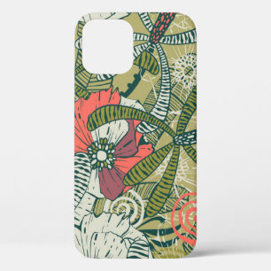 Case-Mate iPhone Case Motif floral sans couture avec de mignons plantes.